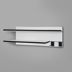 800mm Backpanel 2 lines with 1x800mm and 600mm shelf + 2 prongs