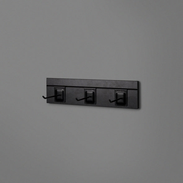 Black Floating Shelving 400mm With 3 Black ProngsLifestyle