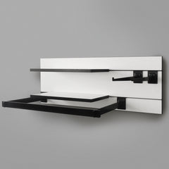800mm Backpanel 2 lines with 800mm Shelf & Rail and Arms