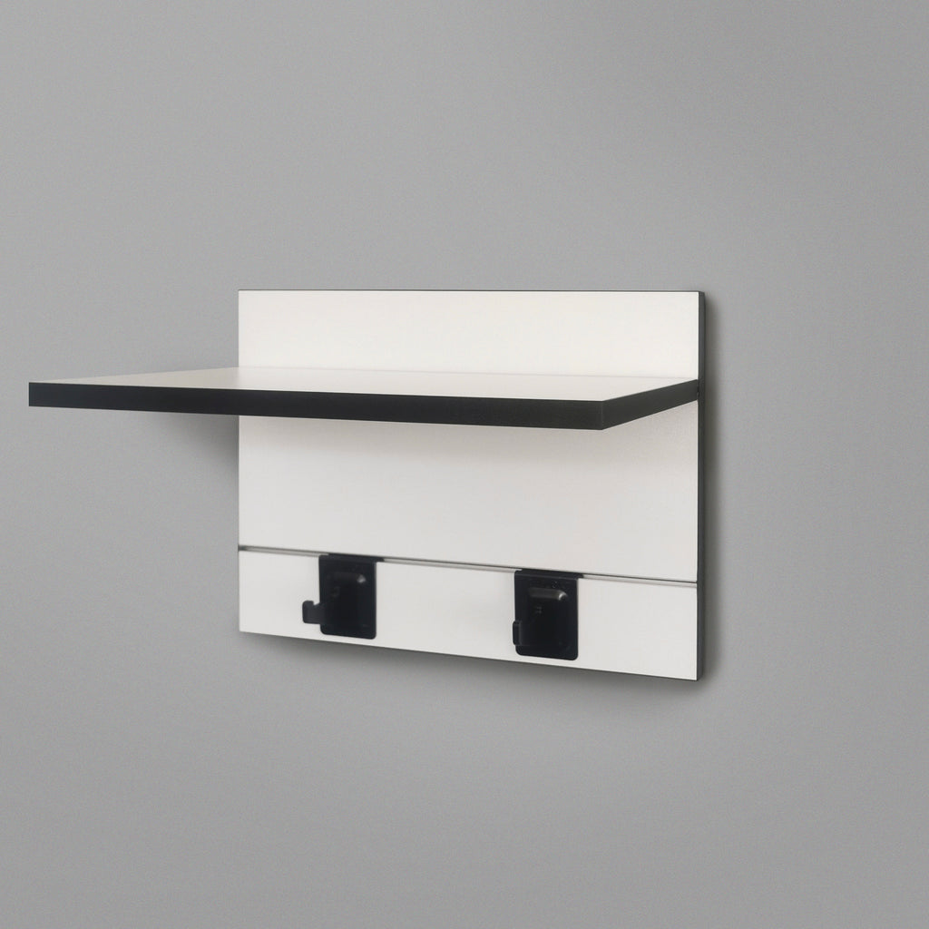 400mm Backpanel 2 lines with 1 x 400mm Shelf & 2 Hooks