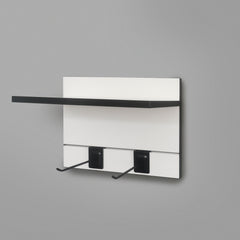 400mm Backpanel 2 lines with 1 x 400mm Shelf & 2 Prongs