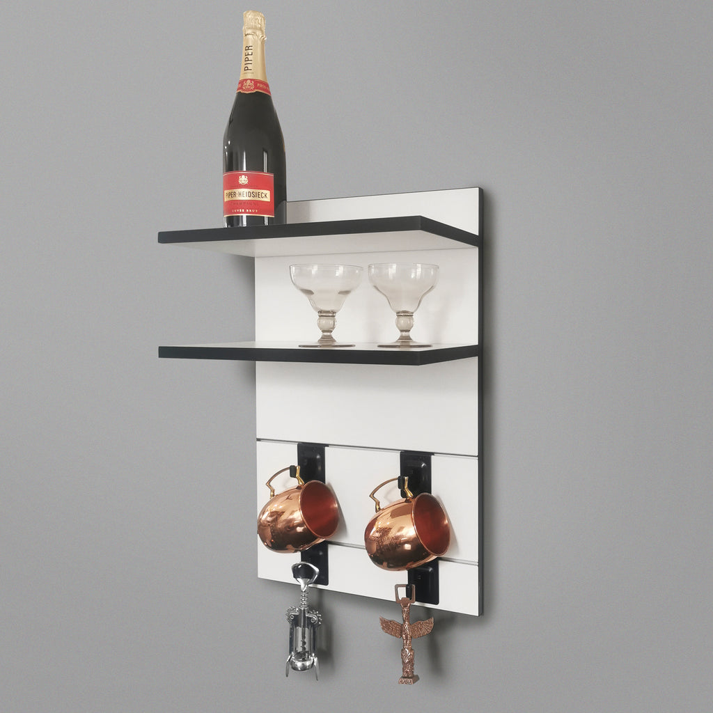 400mm Backpanel 4 line with 2 400mm Shelves & 4 Hooks