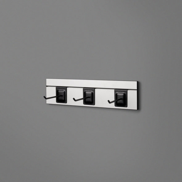 Black Floating Shelving 400mm With 3 Black ProngsLifestyle