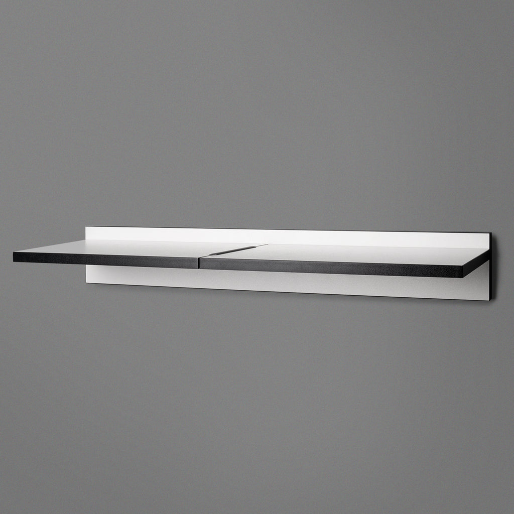 White Adjustable Floating Shelving 800mm