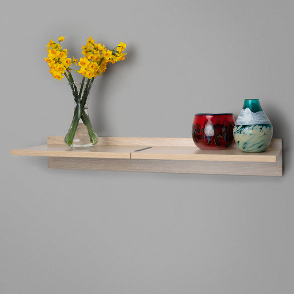 Wood Adjustable Floating Shelving 800mm Lifestyle