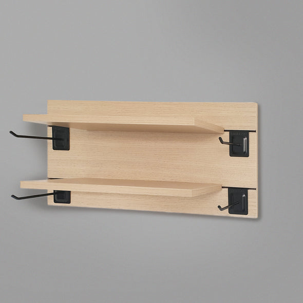 800mm Backpanel 2 lines with 2 x 600mm shelves & 4 prongs