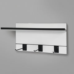 600mm Backpanel 2 lines with 1x 600mm Shelf & 3 Prongs