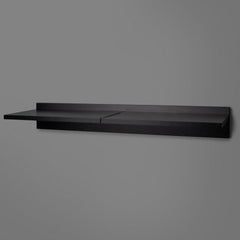 Black Adjustable Floating Shelving 800mm