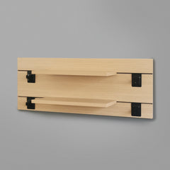 600mm Backpanel 2 lines with 2 x 400 Shelves plus 4 Hooks