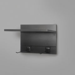 400mm Backpanel 2 lines with 1 x 400mm Shelf & 2 Prongs