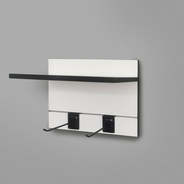 400mm Backpanel 2 lines with 1 x 400mm Shelf & 2 Prongs