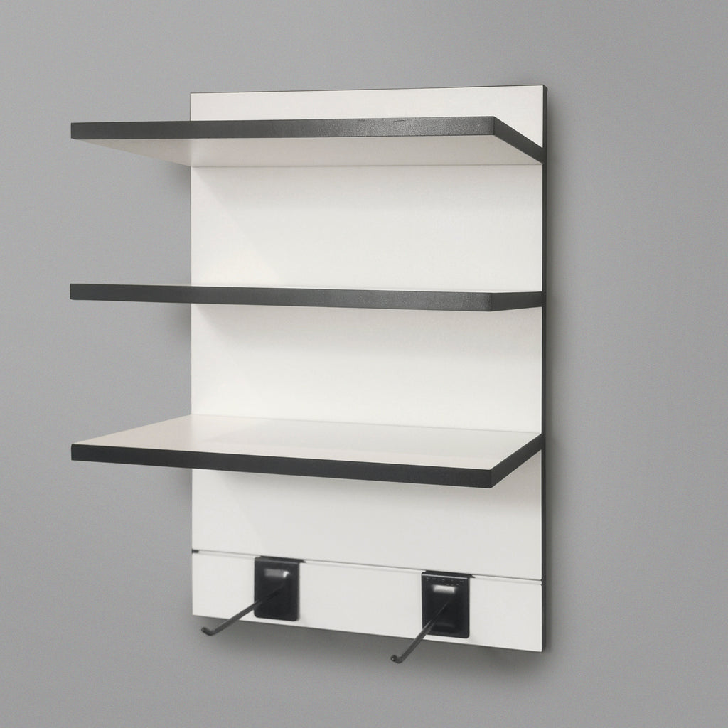 400mm Backpanel 4 line with 3 x 400mm Shelves & 2 Prongs