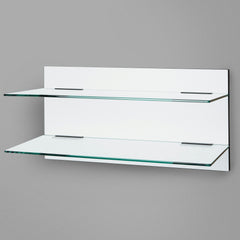 800mm Backpanel 2 lines with 2 x 800mm Glass Shelves